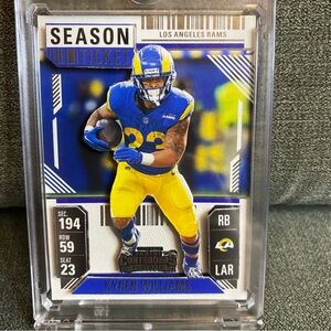 Custom 3D Floater - Kyren Williams Contenders Season Ticket Los Angeles Ram card